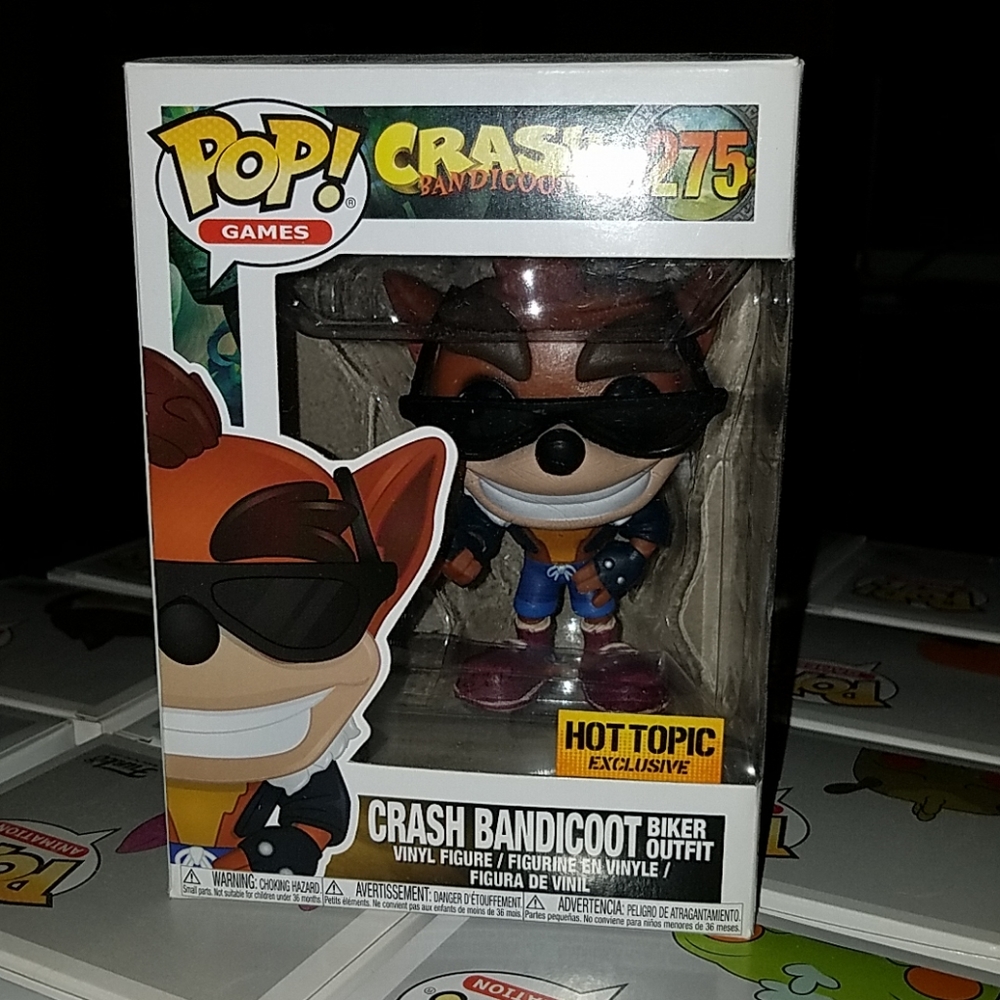 Crash Bandicoot Biker Outfit pop figure